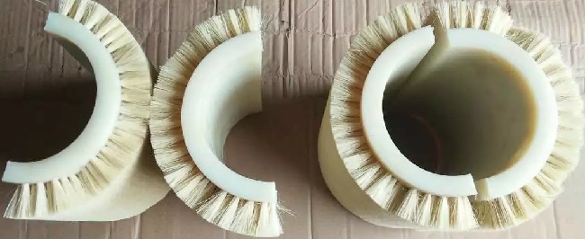 黃色對（duì）半異型毛刷樣品圖片（piàn）