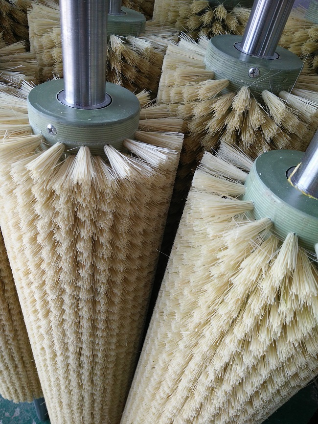 劍麻植物毛刷輥成品樣品劍麻部分詳細剖麵圖（tú）片